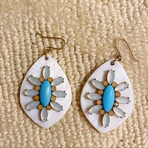 Tropical Bloom Double Drop Earrings